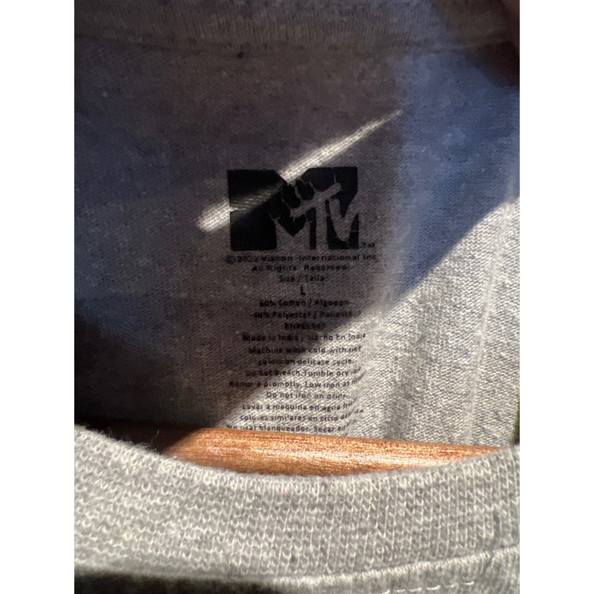 MTV Music Television Boombox Graphic Tee Heather Gray Short Sleeve T-Shirt