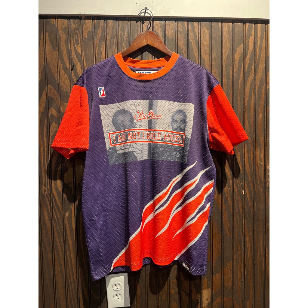 Post Game Charles Barkley I Am Not A Role Model Mesh Jersey Shirt CB 34 Purple