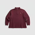 Polo Ralph Lauren Estate Rib Quarter Zip Pullover Burgundy Maroon Mens XXL