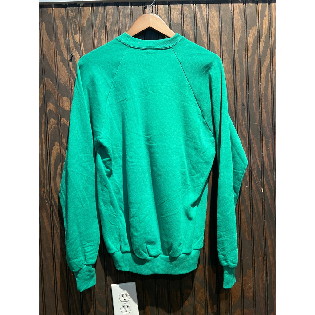 Vintage Eire Ireland Flag Harp Raglan Sweatshirt Green Mens Medium 20x28