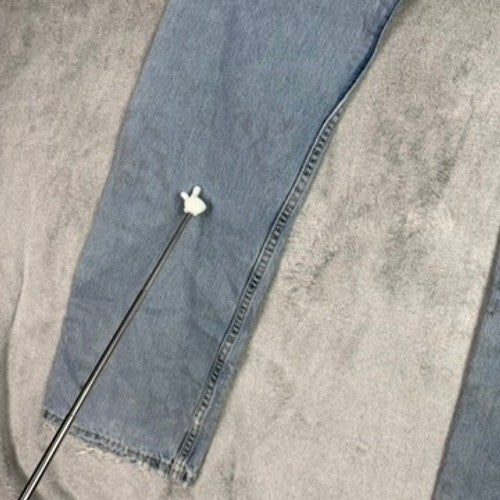 Levi's 505 Regular Fit Straight Leg Light Wash Denim Jeans Mens 33x32
