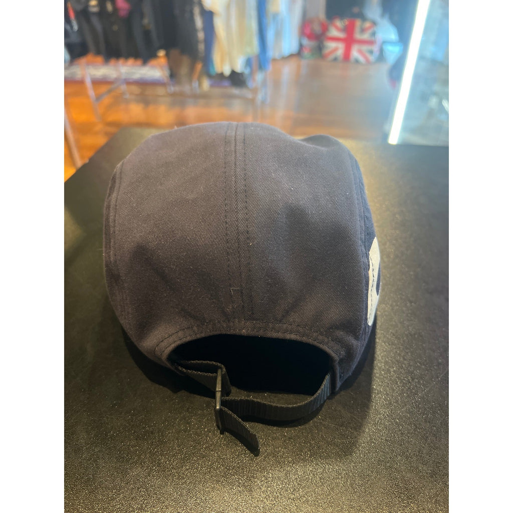 Supreme Side Logo 5-Panel Camp Cap Navy Blue Adjustable Strapback Hat