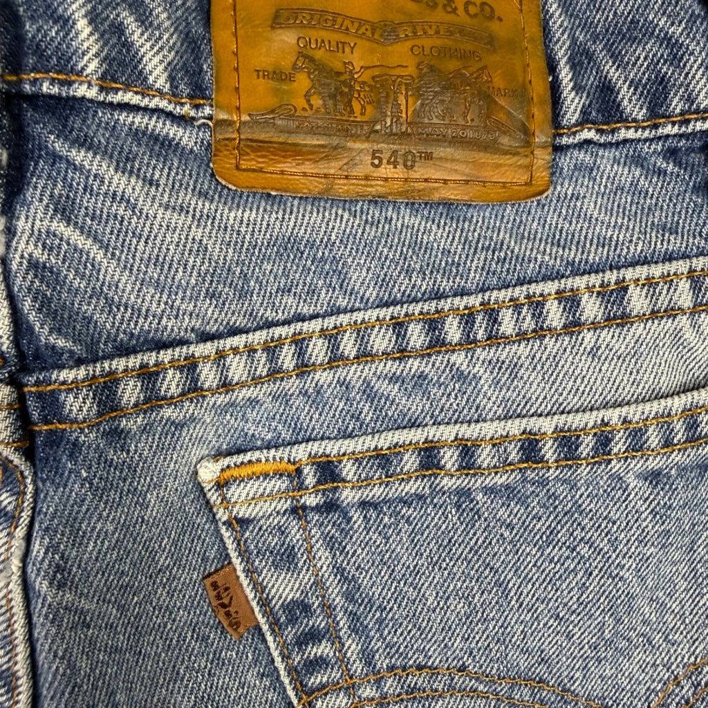 Levi's Relaxed Fit Jeans Mens 36x29 Light Wash Denim YKK Zip Fly