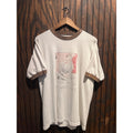 Vintage Pee-wee Herman I Know You Are But What Am I Ringer T-Shirt White Brown
