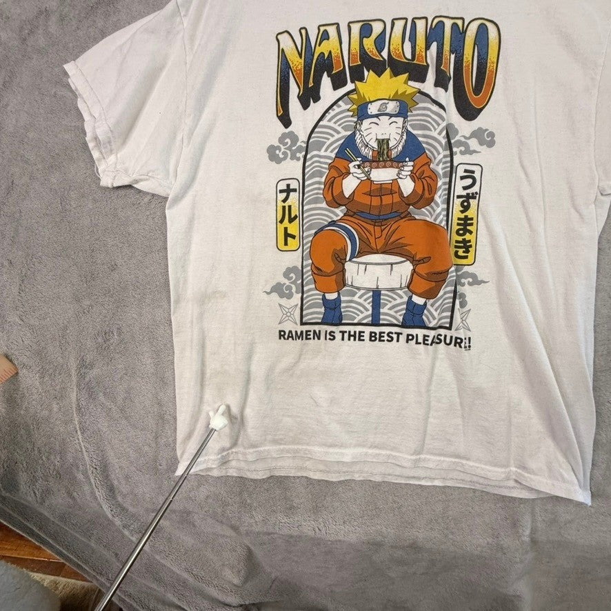 Naruto Ramen Is The Best Pleasure Graphic T Shirt Men's White Anime