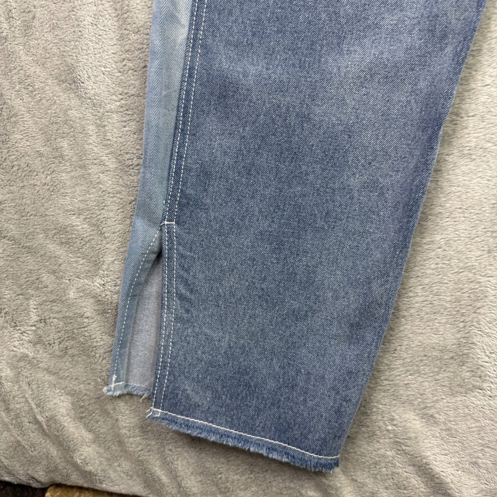 Manière De Voir Acid Wash Panel Denim Jeans – Y2K Streetwear