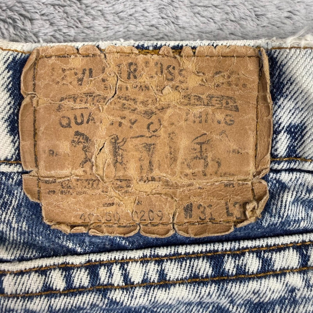 Vintage 80s Levi's 515 Orange Tab Acid Wash Made in USA