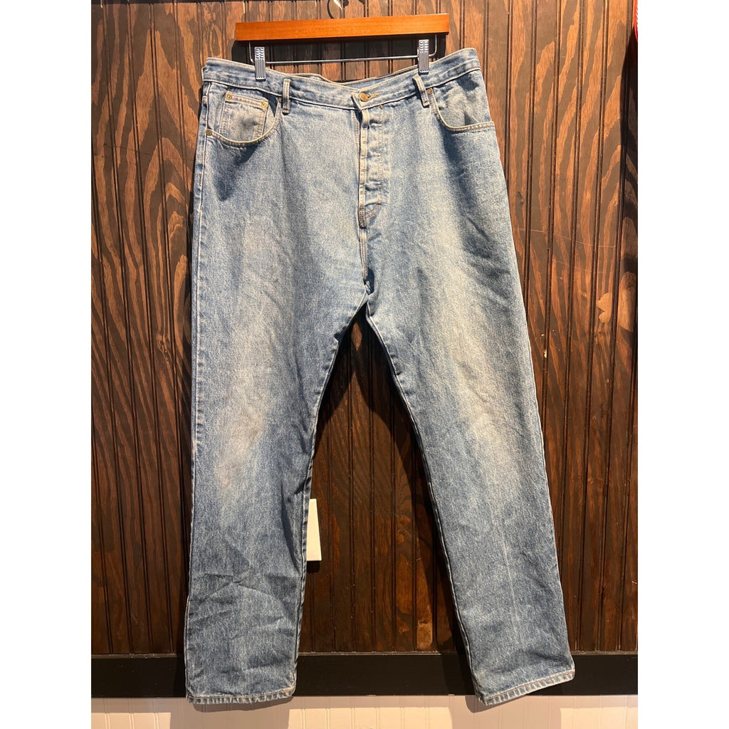 Vintage Calvin Klein Jeans Mens 38 Made in USA Light Wash Straight Leg Denim