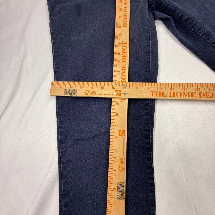 Simply Styled by Sears Mens Navy Blue Chino Pants Size 36x32 Casual Flat Front