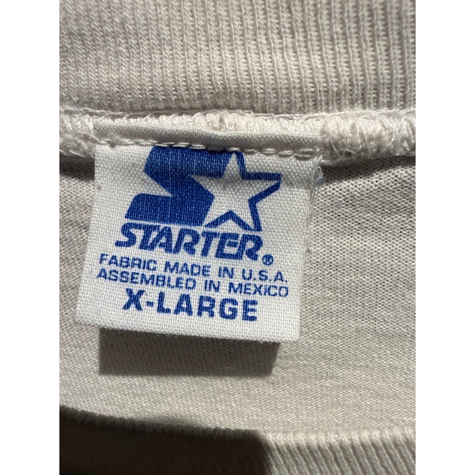 Vintage 1995 Cleveland Indians American League Champions Starter TShirt XL White