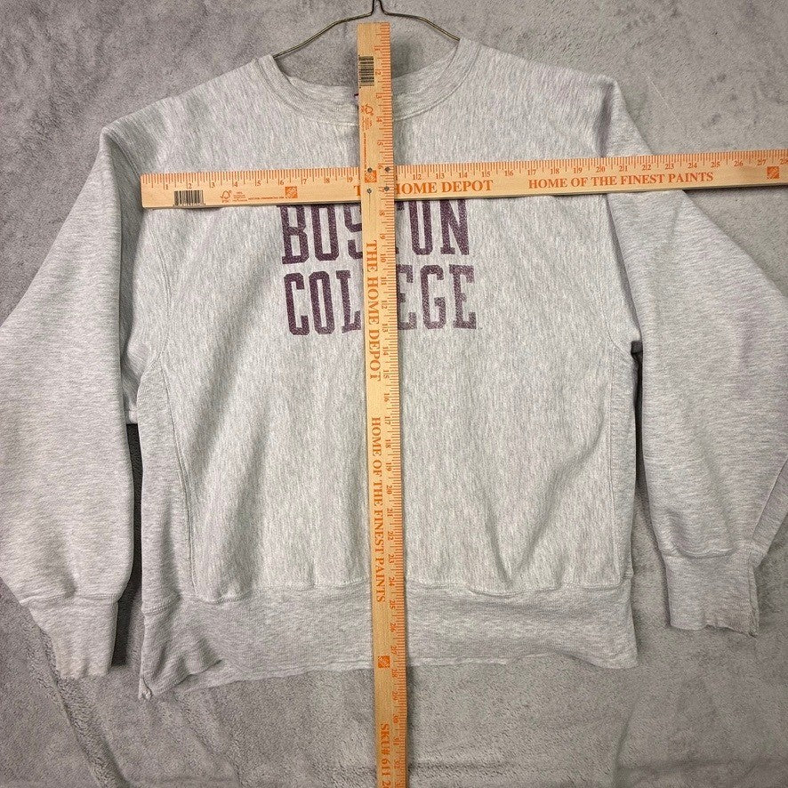 Champion Reverse Weave Boston College Sweatshirt XL Gray Crewneck Pullover