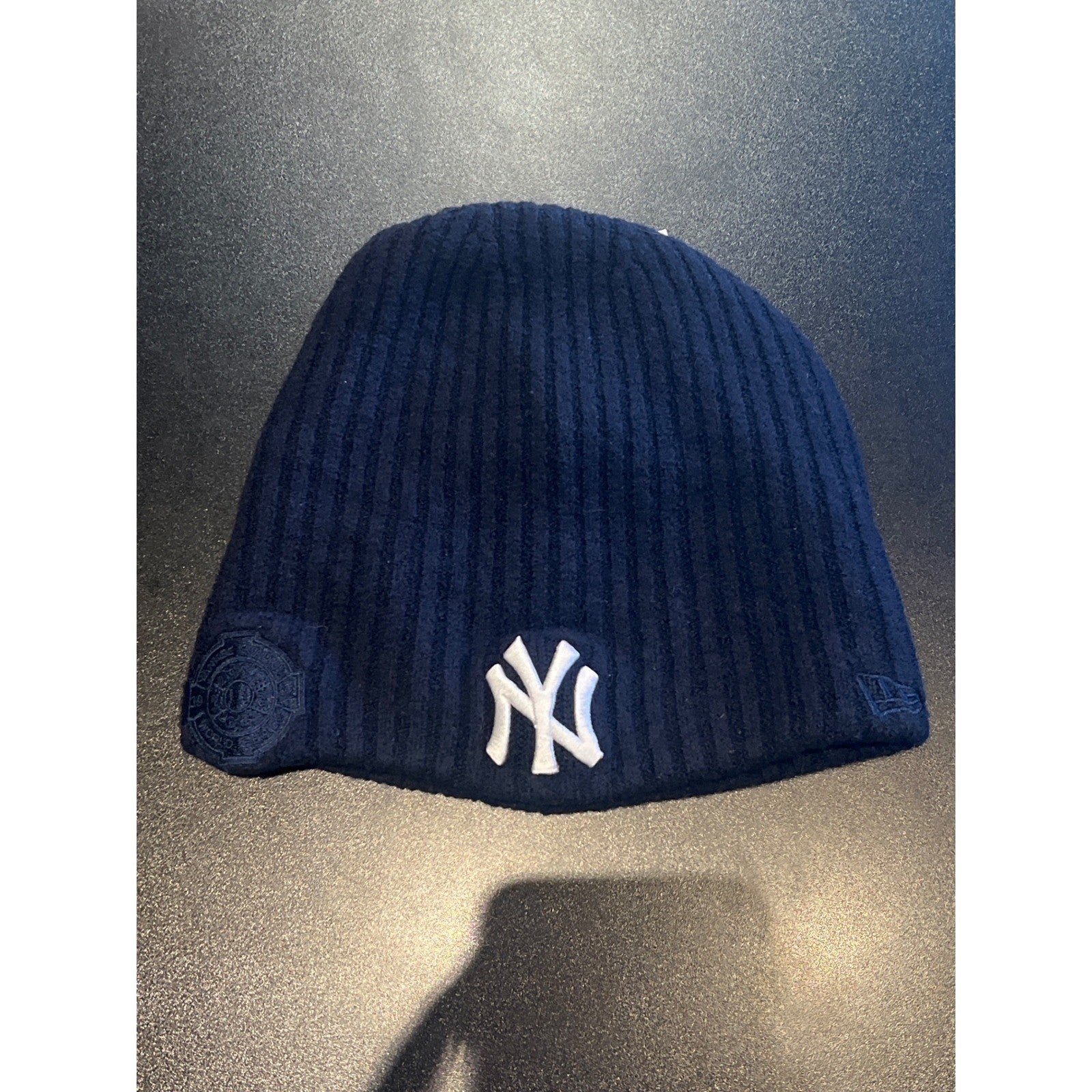 New Era New York KITH Yankees Beanie Navy Blue Ribbed Knit 2000 World Series Hat