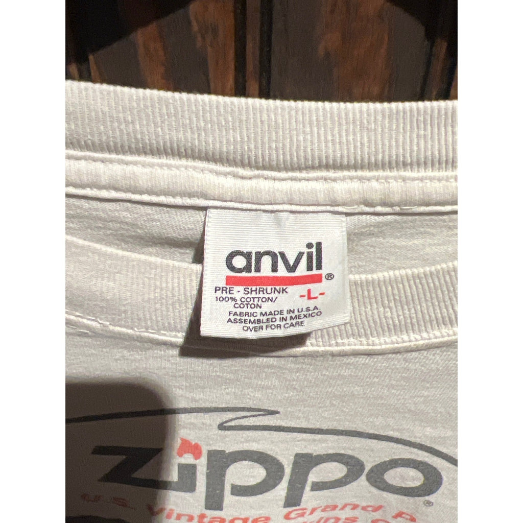 Vintage Zippo US Vintage Grand Prix Watkins Glen Racing Graphic T-Shirt White XL