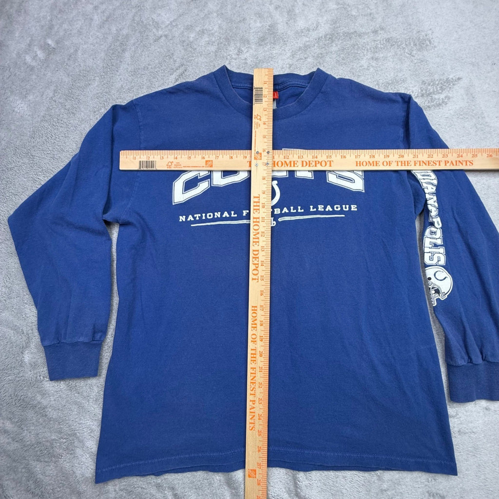 Indianapolis Colts NFL Long Sleeve Shirt Royal Blue Men's Large