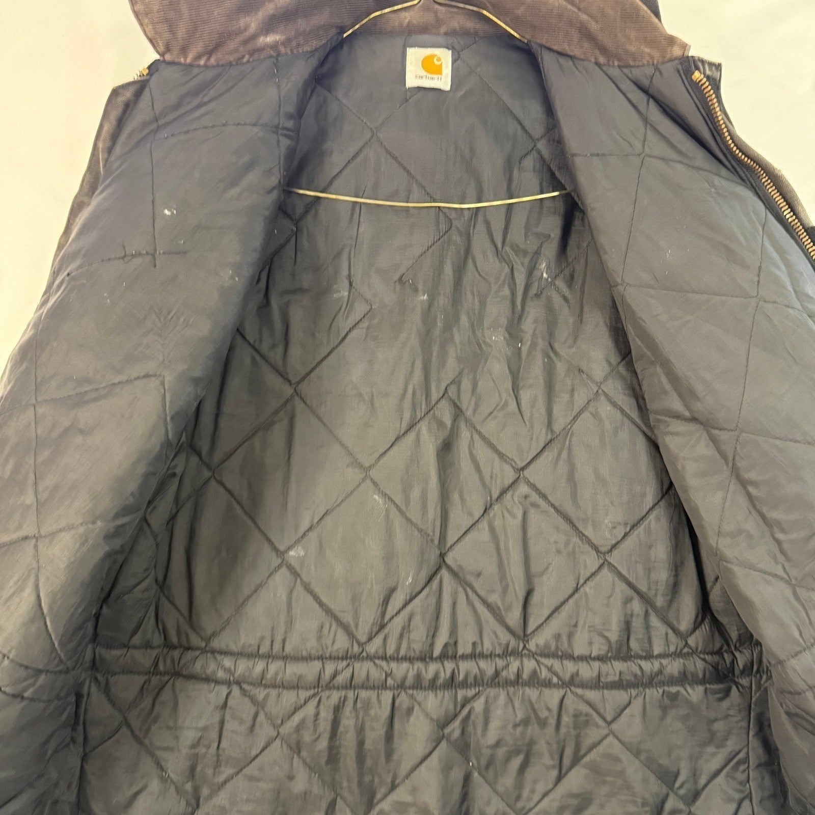 Carhartt Arctic Canvas Jacket Union Workwear C26 MOS Detachable Hood XL