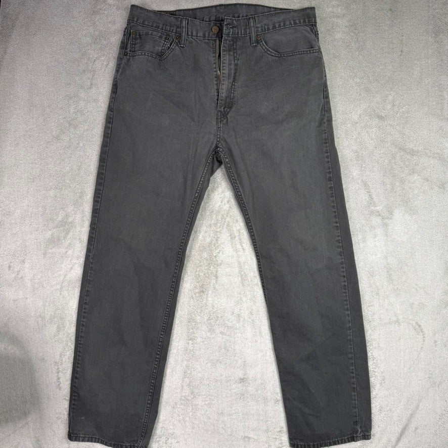 Levi's 505 Regular Fit Dark Wash Jeans Mens Size 36x32