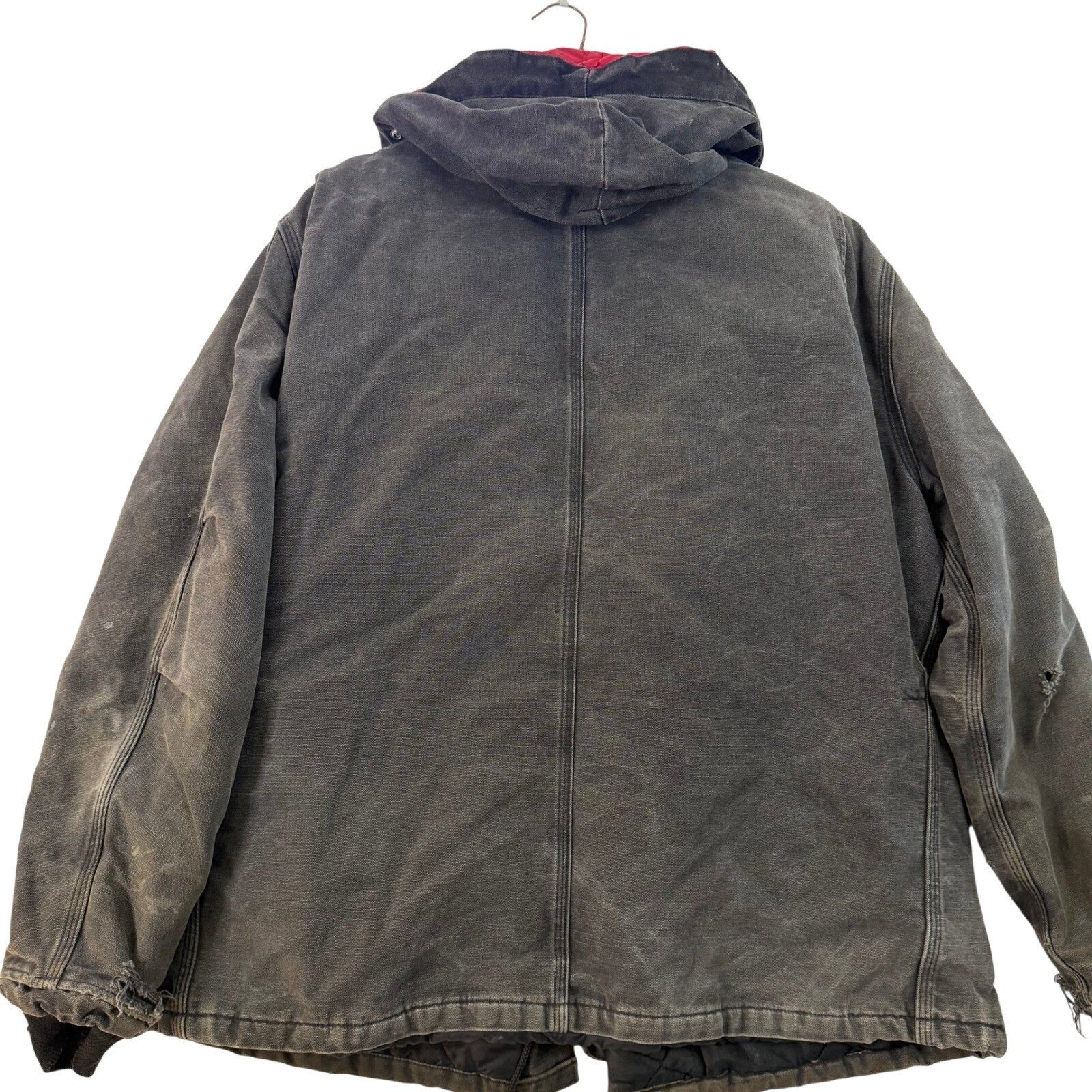 Carhartt Arctic Canvas Jacket Union Workwear C26 MOS Detachable Hood XL