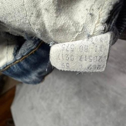 Vintage Levi's 505 Orange Tab Jeans USA Made Zip Fly Distressed date p5/75