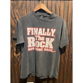 Vintage WWE The Rock Finally The Rock Has Come Back Graphic T-Shirt Faded Black
