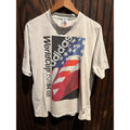 Vintage Adidas World Cup USA 94 T-Shirt Heather Grey Graphic Single Stitch XL