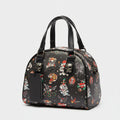 Ed Hardy Tattoo Flash Dome Satchel Bag Black Skull Hardware New NWT