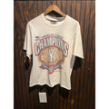 Vintage 1996 New York Yankees American League Champions T-Shirt Cropped Logo 7