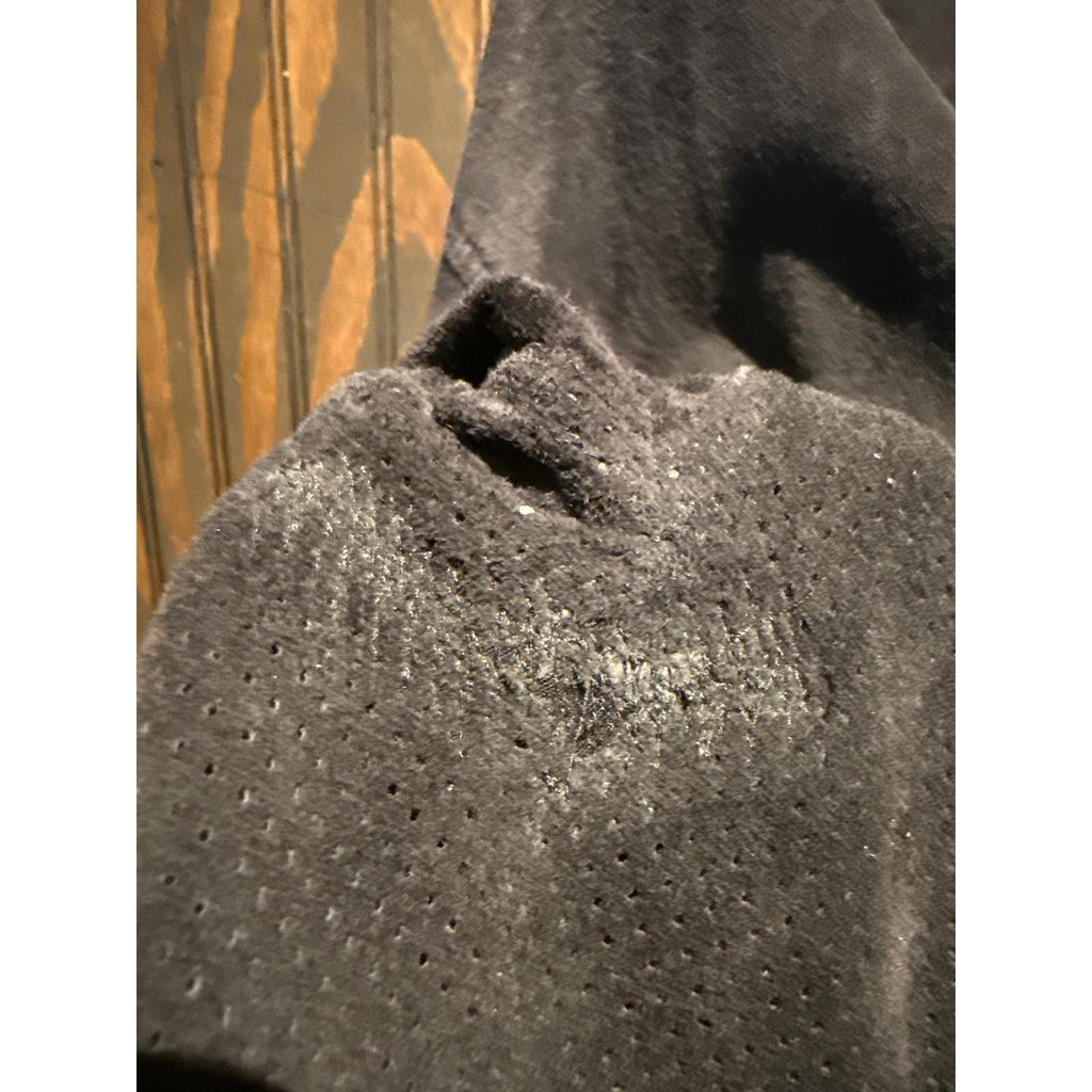 Wu Wear Vintage Black Suede Perforated Button Down Shirt Mens 2XL Wu-Tang Clan