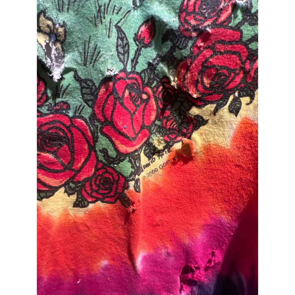 Liquid Blue Grateful Dead Tie Dye Distressed  Large 22x30