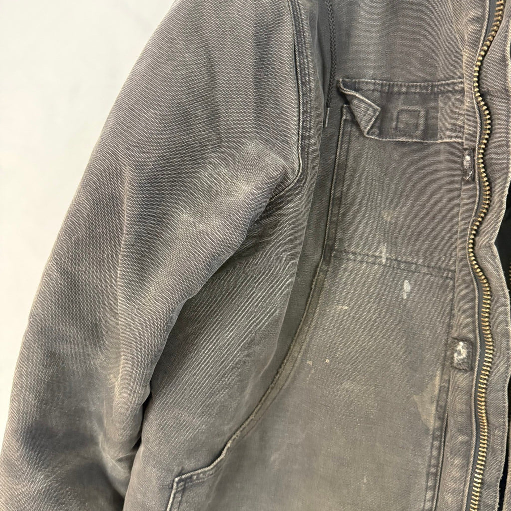 Carhartt Arctic Canvas Jacket Union Workwear C26 MOS Detachable Hood XL