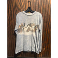 Vintage The Mountain Wild Horses Long Sleeve TShirt Blue Tie Dye Graphic L