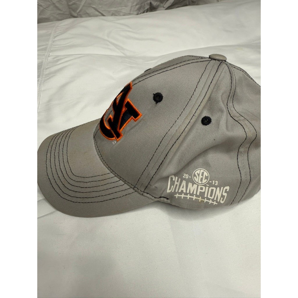 Auburn Tigers SEC Football Champions 2013 Baseball Cap Hat Gray Adjustable
