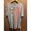 Bad Boy Pro Series MMA Graphic T-Shirt Acid Wash Charcoal Grey Mens XL