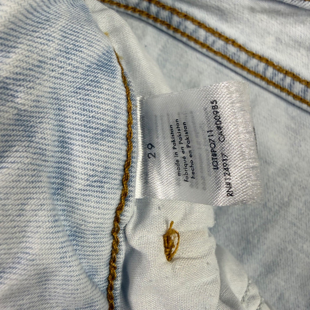 WeWoreWhat Light Wash Distressed Straight Leg Jeans Size 29