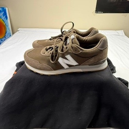 New Balance 515 Men's Brown Suede Mesh Running Sneakers Shoes Size 11.5