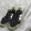 ASICS Gel Lyte III Mens Black Olive Green White Athletic Shoes Size 8.5 H53BK