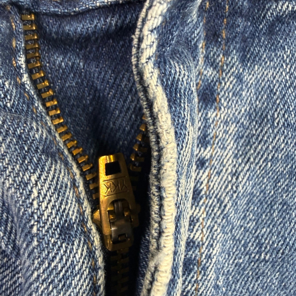 Levi's 505 Straight Fit Jeans Mens Blue Denim Button Fly Size 36x36