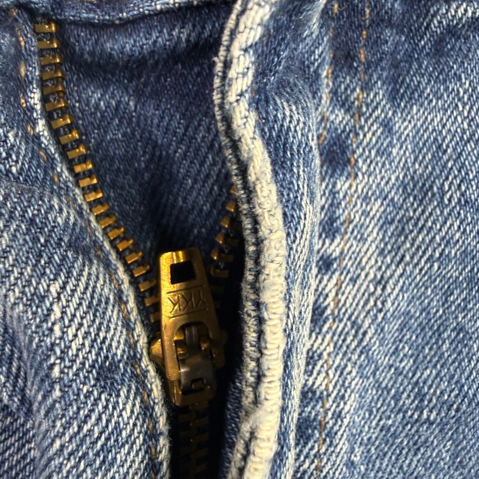 Levi's 505 Straight Fit Jeans Mens Blue Denim Button Fly Size 36x36
