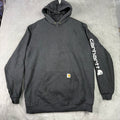 Carhartt Loose Fit Tall XL Gray Hoodie Sweatshirt Mens Workwear K288