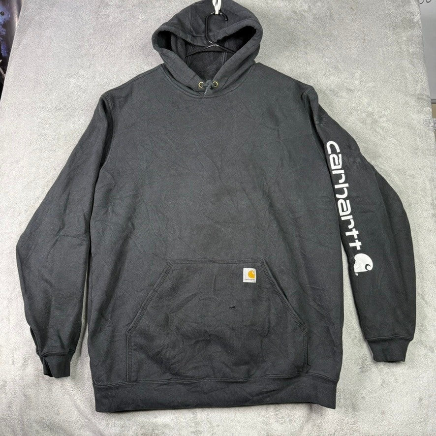 Carhartt Loose Fit Tall XL Gray Hoodie Sweatshirt Mens Workwear K288