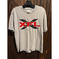 Vintage Champion XFL T-Shirt Mens Large Grey Heather 2001 Football Graphic Tee