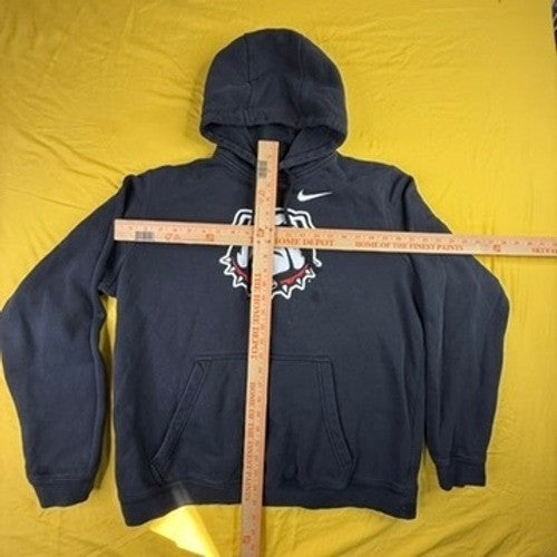 Nike Georgia Bulldogs Hoodie Mens Large Black Faded Pullover UGA Dawgs NCAA