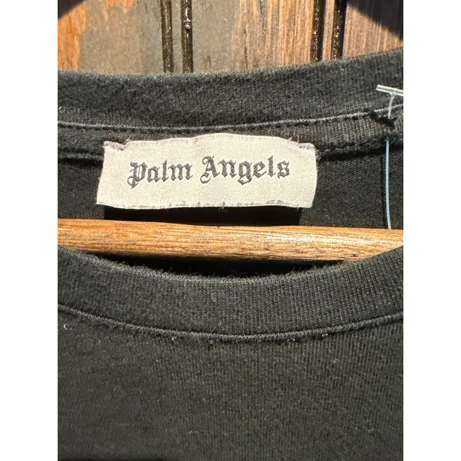 Palm Angels Burning Skeleton Palm Tree Graphic T-Shirt Black Mens Size Medium