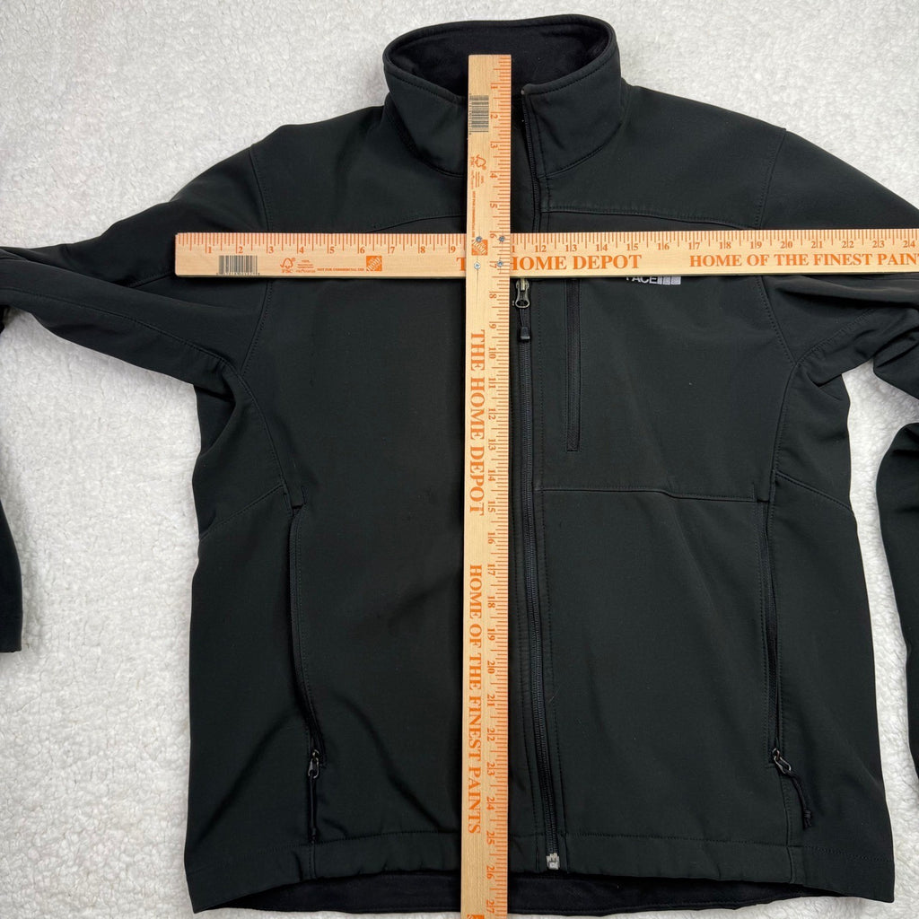 The North Face Mens Medium Black Full Zip Soft Shell Jacket TNF