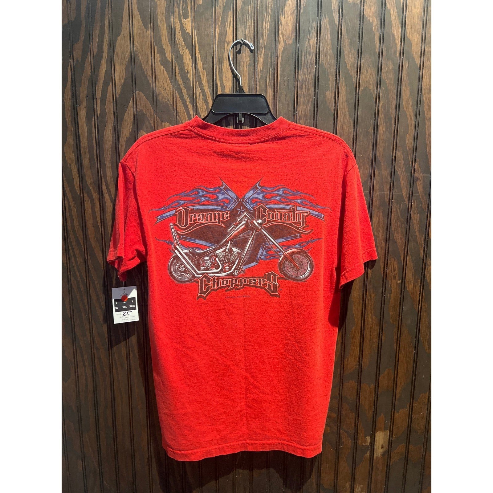 Orange County Choppers OCC Red Graphic T-Shirt Mens Medium Biker Motorcycle Tee