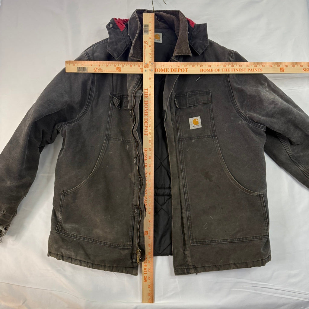 Carhartt Arctic Canvas Jacket Union Workwear C26 MOS Detachable Hood XL