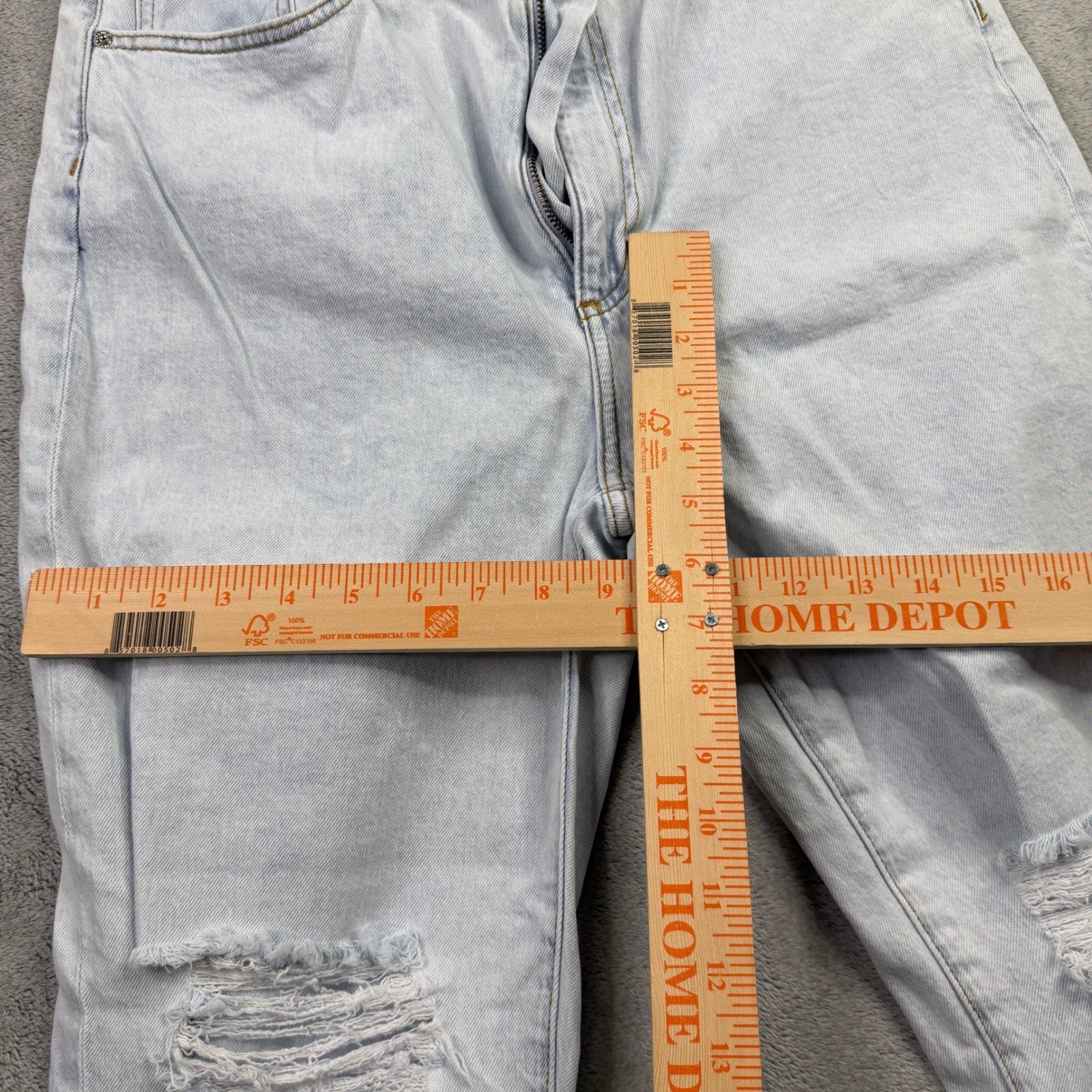 WeWoreWhat Light Wash Distressed Straight Leg Jeans Size 29