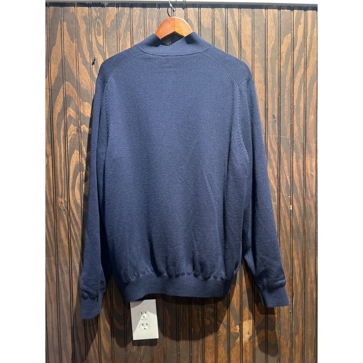 Pebble Beach Golf Links Mens XL Navy Blue Quarter Zip Pullover Sweater Knit