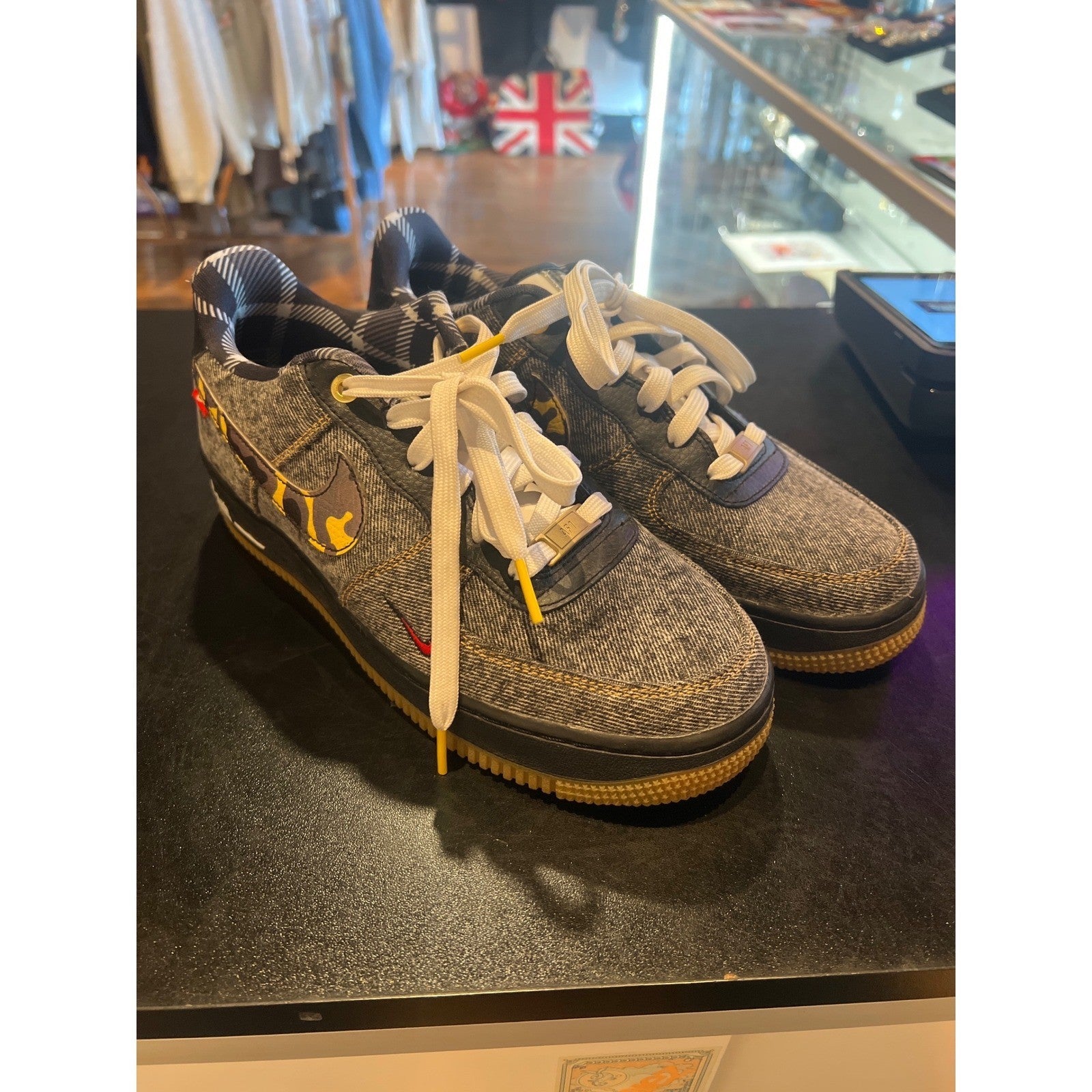 Nike Air Force 1 Low LV8 Doernbecher 2019 Zion Thompson Grey Denim CV2591-001 7Y