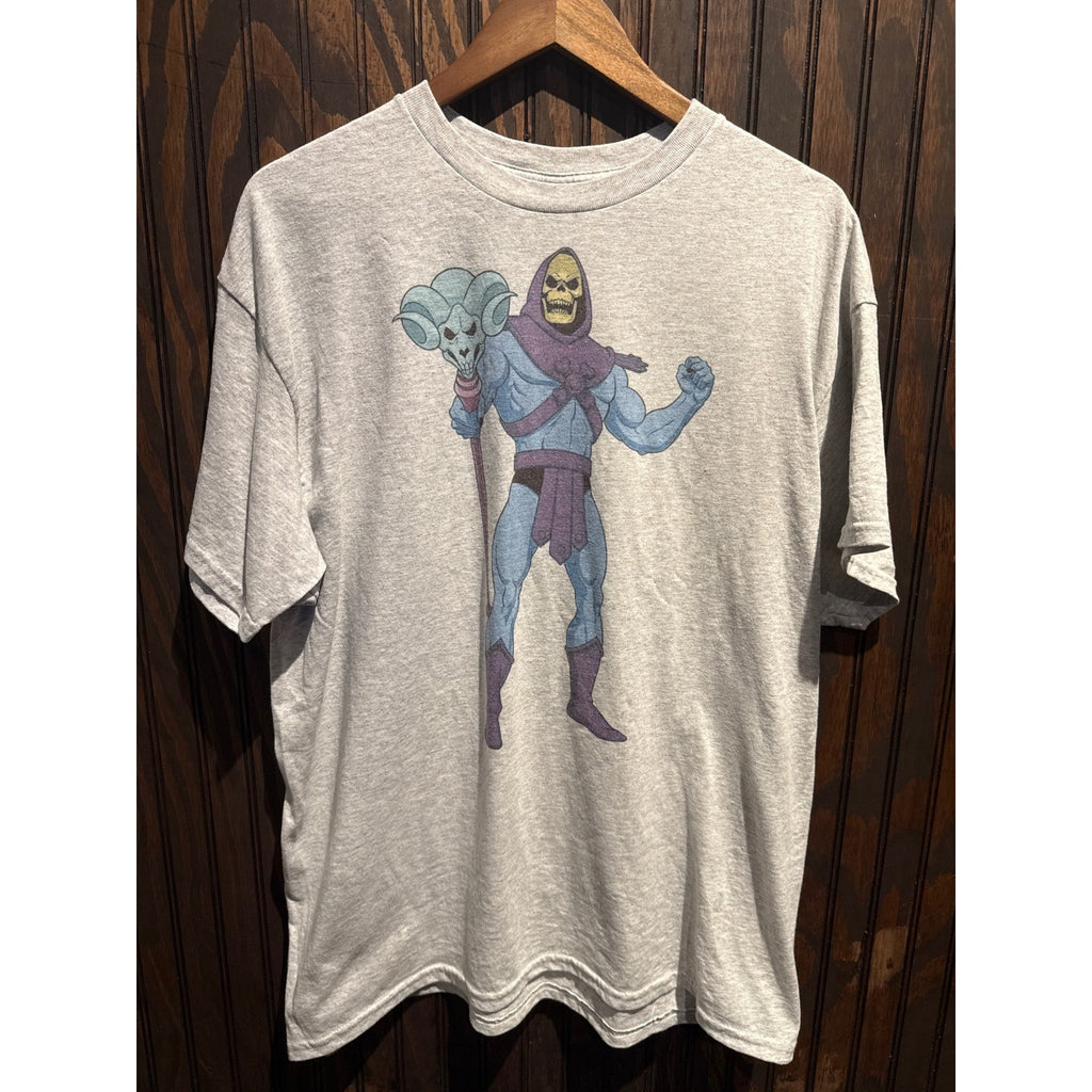 Masters of the Universe Skeletor Graphic Tee Mens XL Heather Gray MOTU T-Shirt