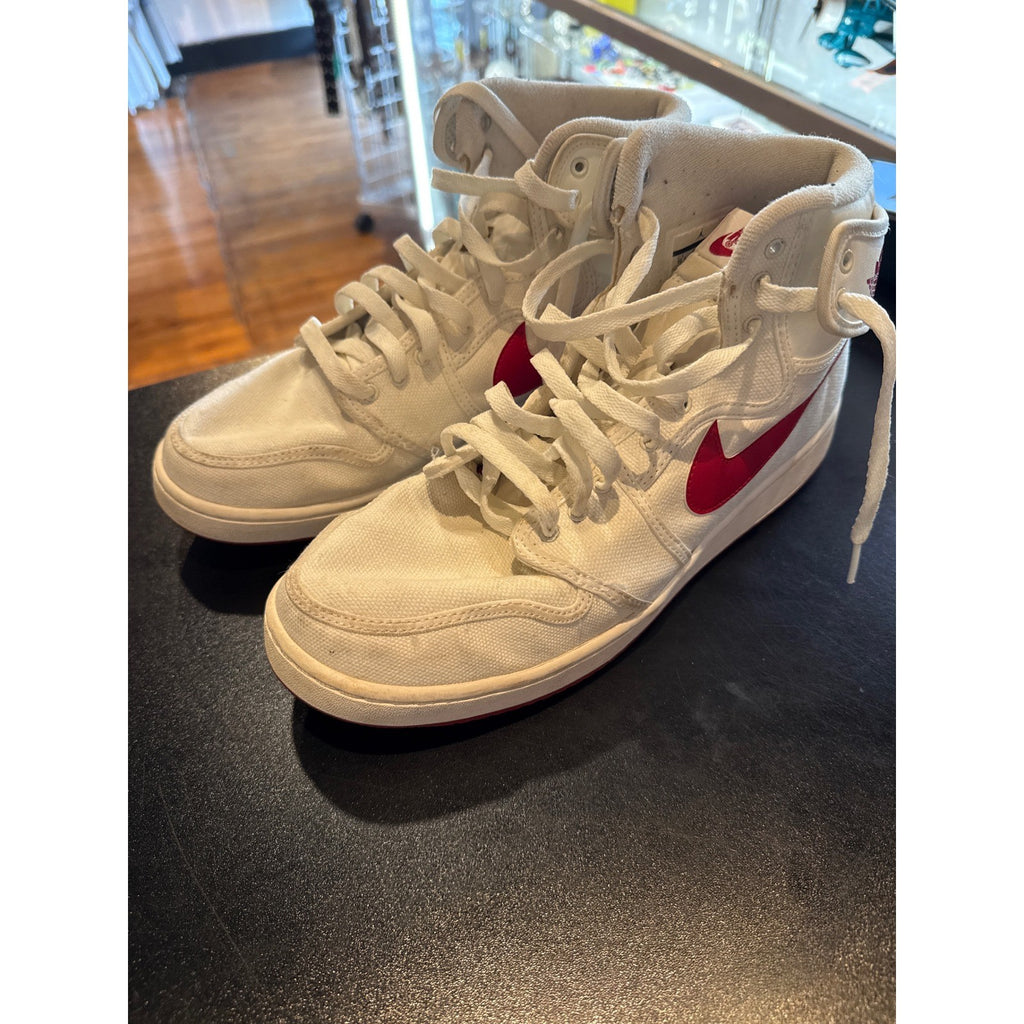 Nike Air Jordan 1 AJKO White Rush Orange Canvas High Top DO5047-108 Mens Sneaker